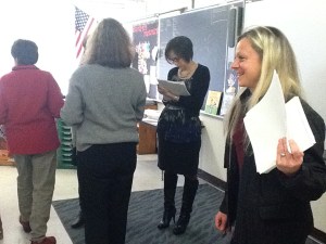 in class on learning walk